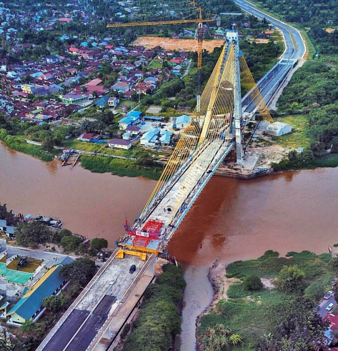 Penampakan Fisik Jembatan Siak IV Di Pekanbaru