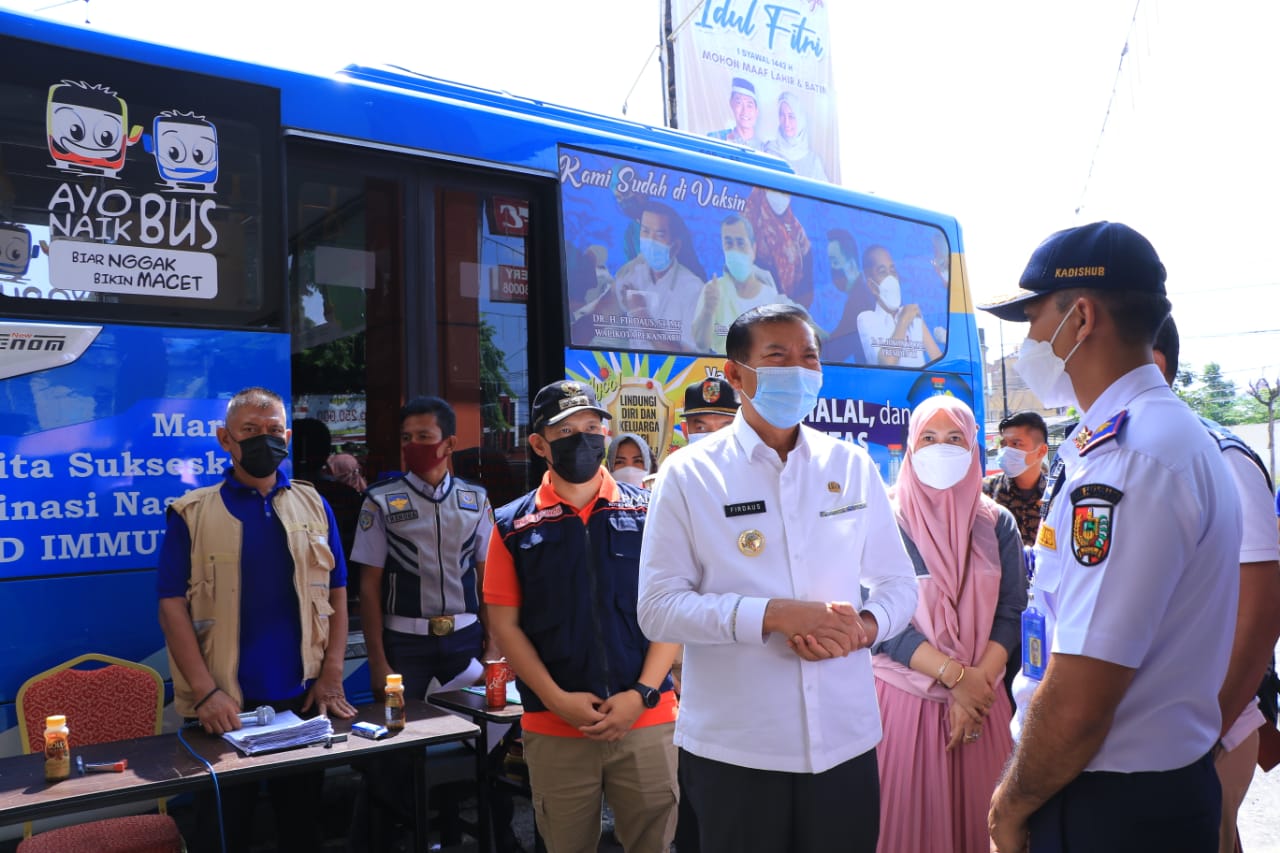 Ini Lokasi Bus Vaksinasi Keliling di Pekanbaru Hari Ini