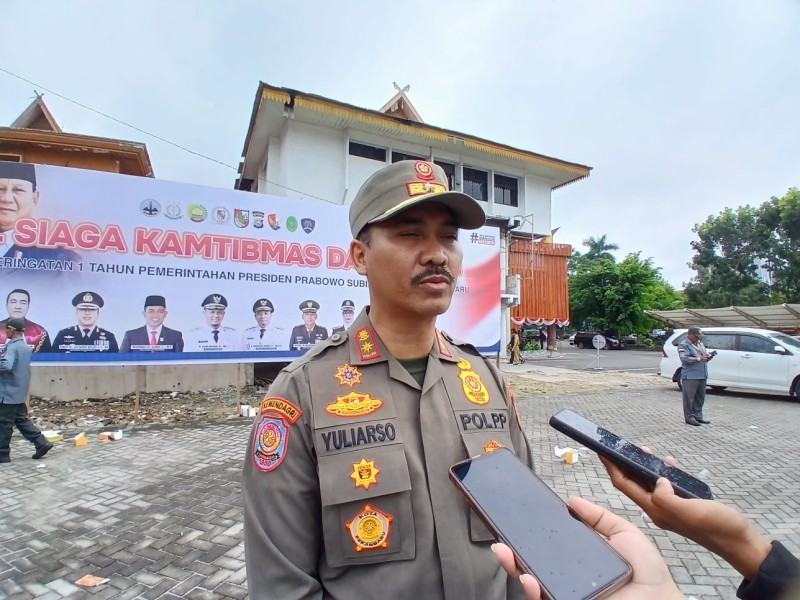Satpol PP Pekanbaru Temukan Belasan Pelanggaran Pedoman Aktivitas Ramadan