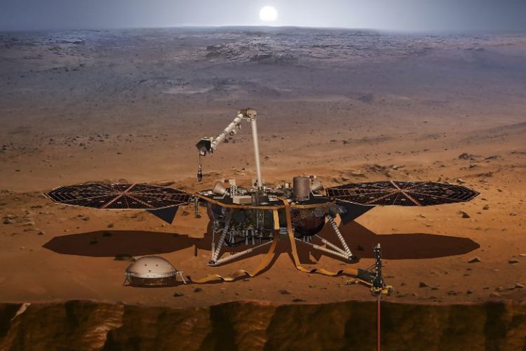 Penelitian, NASA Sukses Daratkan Robot InSight di Planet Mars