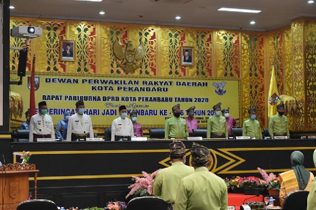 Ketua DPRD Pimpin Paripurna HUT Pekanbaru ke-236